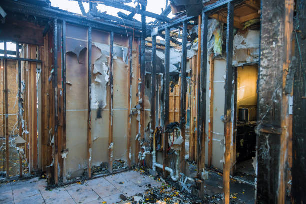 Professional Emergency Fire Cleanup technician working in Westport, NC